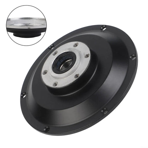 Built Tough Aluminum Alloy E Bike Motor Side Cover with visible disc brake hub and 6003 bearing for electric bicycle.