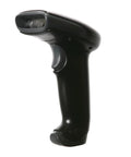 Hyperion 1300G-2 Linear Imaging Scanner For 1D Barcodes With USB RS232 KBW IBM Compatibility Delivers Fast Reads Up To Eighteen Inches And Handles High Density Barcodes In One Tough Black Device, side view