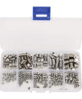 300 Pcs Stainless Steel Set Screws Kit With Hex Socket Headless Fasteners For Home Repair And DIY Projects Durable Corrosion Resistant Handy Storage Box Included