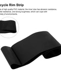 Bicycle rim strip made of black heavy-duty PVC for 80mm Rim Tape Tire Liner Inner Tube Anti Puncture Tape For 26 Inch Road Snow Fat Bike Tires Black Heavy Duty PVC Protection Against Flats And Wear Ultra Thick Wear Resistant Liner For Long Ride Confidence Built Tough For Real Street Rides.