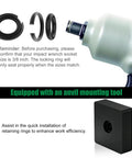 20 Pack 3/8 In Impact Wrench Friction Retaining Ring Kit With O Rings And Anvil Socket Dead Nuts Reliable Replacement Gear for quick installation.