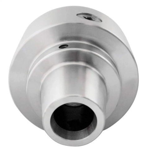 5C Collet Chuck, 5 Inch Precision With Integral D1-4 Cam Lock Back Mount, lathe attachment, image of front view with plug and play design