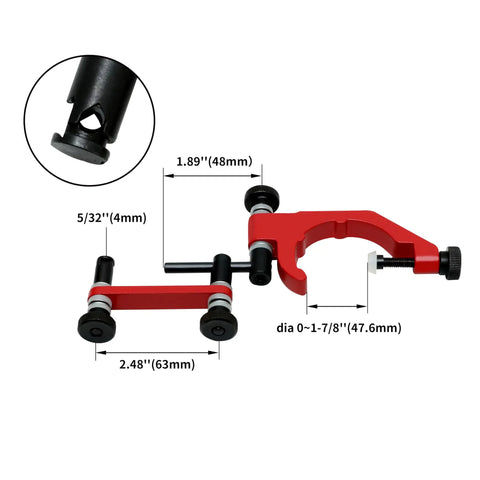 Universal Indicator Holder For Dial Test Indicator Built Tough In Lightweight Aluminum Alloy With One And Seven Eighths Inches Clamping