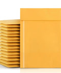 Kraft Bubble Mailers 7.25 By 9.75 Inch Yellow Padded Envelopes With Self Sealing Peel Off Strip Built For Shipping CDs DVDs Jewelry Photos Magazines Books Clothes And More