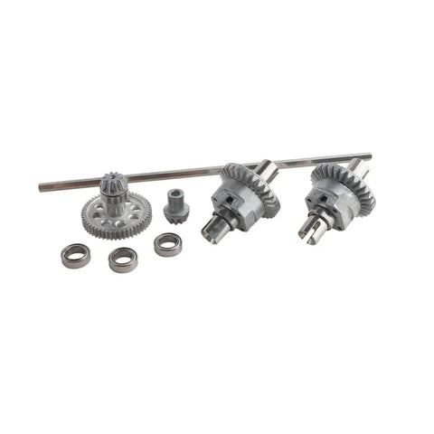 Beefed Up Differential Assembly And Aluminum Main Drive Shaft Kit For 1 To 10 Scale 9125 RC Trucks Includes 2x 25-ZJ06 Differentials