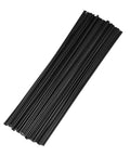 Awesome Black Polypropylene Flat Welding Rods For Car Bumper Fix 50 Pack displayed in a bundle, ideal for auto body repair.