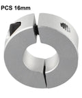 1PCS 16mm Double Split Shaft Collar Clamp Fixed Rings Fits 13mm 15mm 16mm 20mm 25mm 30mm Anodized Aluminum