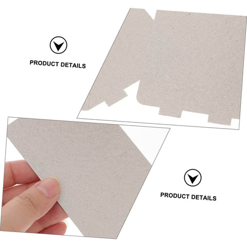 Close-up of Microwave Mica Sheet Cover Set 6 Pcs Heat Insulation Waveguide Pad with textured surface details