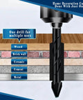 Larouoba 10pc black ceramic tile drill bit set 1/4 inch (6mm) for wood, brick, ceramic, cement, metal