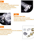 Push Bar Door Lock With 6 Keys And Emergency Exit Handle 25 Inch Aluminum Panic Exit Device product components display