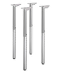 Four Pack Adjustable Post Legs For Table Setup Height From 25 To 35 Inches In 1 Inch Increments Durable Metal Construction