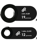 Heavy Duty Zero Gravity Chair Replacement Cords Set Of 4 Black with 2 black ropes 2.5m and 2 ropes 1.65m, smooth metal tips.