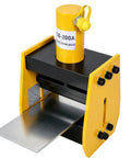 Handheld Hydraulic Busbar Bender Machine With Angle Indicator 20 Ton Press for metalworking, featuring a metallic sheet and ergonomic design.
