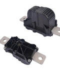 Black High Voltage Battery Disconnect Pyro Fuse Drop In Replacement For 2017 2022 Models Top Shelf Straight Swap Upgrade No Hassle Heavy Duty Pyrotechnic Safety Cut Off Single Piece Ready To Roll image showing side view of the pyro fuse.