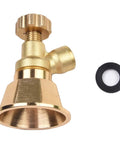 Built Tough Aluminum Sprinkler Head With Adjustable Spray Modes For Farm Irrigation And Garden Watering, Gold Finish, durable use