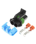 Check out This Cool 1 Set 2 Pin Weather Pack Electrical Connector Kit With Waterproof Seals And Terminals Perfect For Car Wiring Fixes And Upgrades To Make Your Vehicle Run Smooth Like A Dream. Black 2-pin waterproof automotive connector with seals and terminals