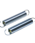 Heavy Duty Recliner Sofa Springs Pair Four Point Seven Five Inch Overall Length Three Quarter Inch Coil Diameter Silver Steel.