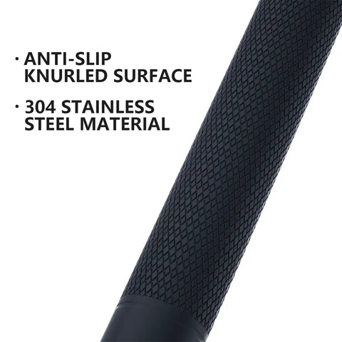 2 Pack 24 Inch Anti Slip Shower Grab Bar With Oil Rubbed Black 1.25 Inch Knurled Easy Grip Safety Hand Rail Knurled Surface Detail