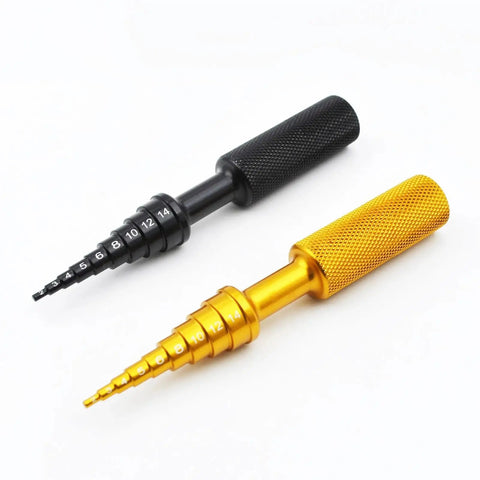 Miniature Bearing Remover Puller Tool Kit For 2 To 14 Mm Bore Aluminum Build To Fix Small Motor Parts Engines Safely Wear Resistant Design Quick DIY Fixes Better Than Old Junk Tools Save Money Now Grab This Budget Upgrade For Machine Smooth Work, black and gold
