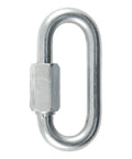 Threaded Quick Link Trailer Safety Chain Hook Carabiner Clip Five Sixteenth Inch Diameter Built Tough For Heavy Duty Towing 8800 Pound Break Strength That Lasts