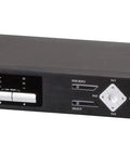 Top Tier 4 Port USB HDMI Multi View KVMP Switch for effortless desk management, sleek black design, front panel controls.