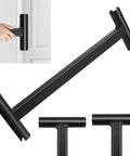Door Hinge Adjustment Tool Heavy Duty Wrench For Sagging Sticking And Misaligned Doors 134 And 180 Gap Quick Fix For Maintenance Pros DIY Ready Hinge Bender That Solves Alignment In Minutes, shown with black metal construction.