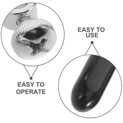 Versanverse Adjustable Jump Rope Repair Kit For Speed Cables Includes 10 Sets metal screw and end cap close-up