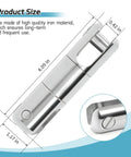 Heavy Duty Cable Pulling Swivel With Breakaway Safety Pin And Precision Ball Bearings For Smooth As Silk Three Sixty Degree Rotation Handles Hella Strong Three Ton Workload Ideal For Demanding Electrical Wire Pulling Tasks Comes As A Quality Two Pack, showing dimensions 4.09in length and 1.17in width.