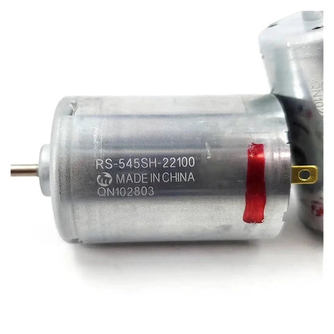 Mini RS 545 DC Motor 12V 18V 24V 8500RPM Carbon Brush Electric Motor With 36mm Body And 27mm Long Shaft For RC Cars Drones Robots And DIY Projects High Torque Micro Motor, side view