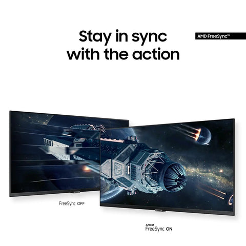 34 Inch Ultra WQHD Ultrawide Monitor With 100Hz Refresh, 5ms Response, HDR10, AMD FreeSync, Eye Care shown displaying space scene
