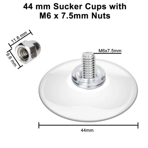 12 Pack Suction Cup Hooks With Screws That Grip And Last Long, Heavy Duty Rust Resistant Mounts, 1.73 Inch Diameter detail