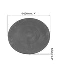 Graphite Block Disk Ingot For Melting And Electrolysis High Purity Graphite Plate Sheet 100x5mm top view dimensions shown.