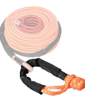 Orange Synthetic Soft Shackle Rope With Protective Sleeve Set, 38,000 Lbs Capacity, includes shackle and coiled rope