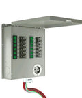 Manual 50A Power Transfer Switch Kit for Home Backup Power, 12 Circuits 120V and 240V, UL Listed, green enclosure