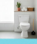 Heavy Duty Toilet Plunger For Home And Pro Use, Commercial Grade With Solid Wood Handle, Double Thrust Rubber Cup, 22 Inch, 2 Pack next to toilet