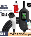 Portable 11Kw 16A Type 2 EVSE Charger With Three Phase Fast Charging And Safety Leakage Protection Smooth Plug And Play Setup for daily drives