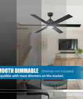 4 Inch Ceiling Fan Led Light Replacement 6000K Hella Bright Retrofit Kit, 18W Dimmable Round Panel in stylish living room setting.