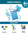 Image of Base Ten Blocks Smart Pack 121 Pieces For Hands On First Grade Math Practice Ages 6 Plus Educational Toys.