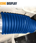Close-up of blue Silicone Inner Tie Rod Boots With Locking C Clamps For Waterproof Dustproof Steering Rack And Pinion Boot Kit