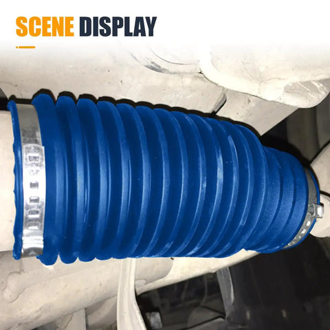 Close-up of blue Silicone Inner Tie Rod Boots With Locking C Clamps For Waterproof Dustproof Steering Rack And Pinion Boot Kit