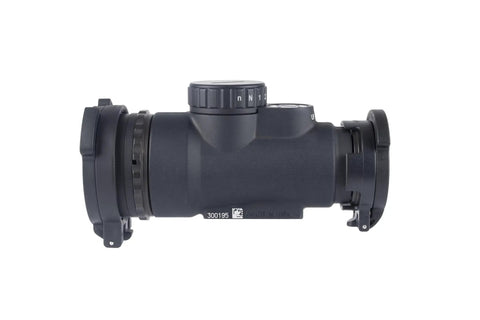 Side view of MRO SD Patrol 1x25 Red Dot Sight with adjustable LED 2 MOA Red Dot, showing sealed 7075-T6 housing.