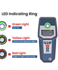 Heavy Duty Stud Finder Wall Scanner With Snappy Metal And AC Wire Detection Drywall Pipe Locator Digital Scanner showing LED indicators.