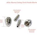Upgrade Your Shop With 40 Pieces of Plasma Cutter Consumables Including Durable Electrodes And Cutting Tips For AG60 SG55 P60 60A Torches. AG60 plasma cutting torch nozzle electrode set.