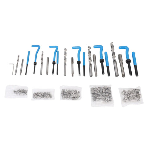 Thread Repair Kit 131Pcs Set With Metric Wire Inserts Taps Drills And Wrench For M5 M6 M8 M10 Screw Hole Repair Storage Box Included