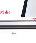 Heavy Duty 39 Inch Aluminum Track Saw Guide Rail Slick Sliding Design For Clean Cuts Like Butter with dimensions displayed.