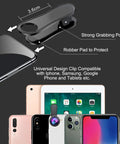 Clip-on design of 3 In 1 Phone Camera Lens Kit with 198 Degree Fisheye, 120 Degree Wide Angle and 20x Macro for smartphones.