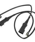 Ford Transit Box brake pad wear sensor cable harness, black with two connectors