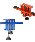 DIY Cabinet Door Mounting Clip Kit For Easy Home Installations Blue Panel Mounting Tool Against Orange Tool Background
