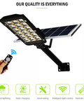 JUDYSSY Patio Lightingsolar Flood Lights Outdoor with solar panel and remote control for yard, garden, and path use.