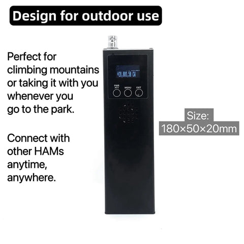 Grab And Go Portable Ham Radio Receiver Handheld 0.5MHz To 30MHz SSB Transceiver 4 Wavebands 1100mAh Built In Battery
